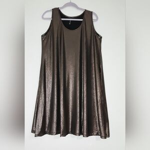 Piphany Black and Silver Drees Size L.